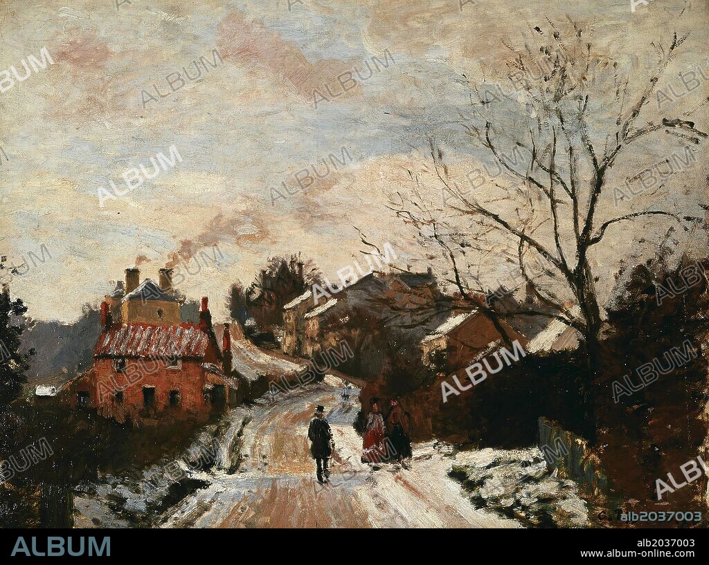 Camille Pissarro / 'Fox Hill, Upper Norwood', 1870, Oil on canvas, 35 × 45 cm.