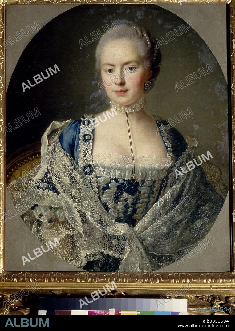 FRANçOIS-HUBERT DROUAIS. Portrait of Princess Darya Petrovna Saltykova (1739-1802), née Chernysheva.