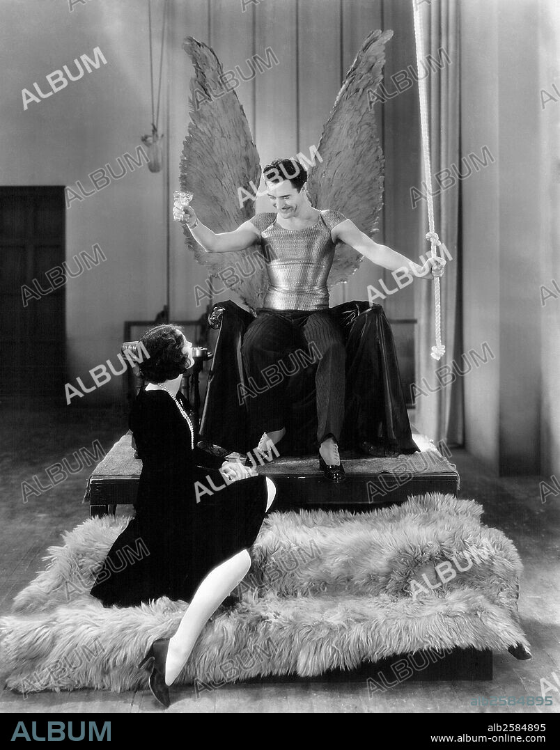 ALMA RUBENS and JOHN GILBERT in THE MASKS OF THE DEVIL, 1928, directed by VICTOR SJOSTROM. Copyright METRO GOLDWYN MAYER.