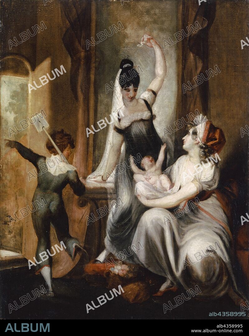 A mother and her family in the countryside, 1806/07, oil on canvas, 91.5 x 71.3 cm, unsigned, Johann Heinrich Füssli, Zürich 1741–1825 Putney Hill b. London.