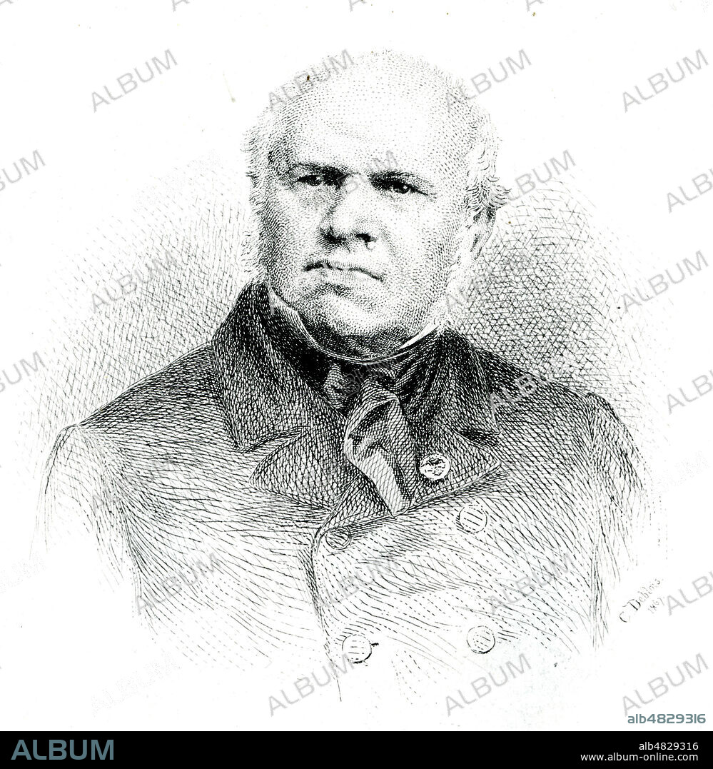 Portrait de Francois Joseph FETIS (1784-1871). Gravure fin du 19eme siecle. Credit : Collection KHARBINE-TAPABOR.