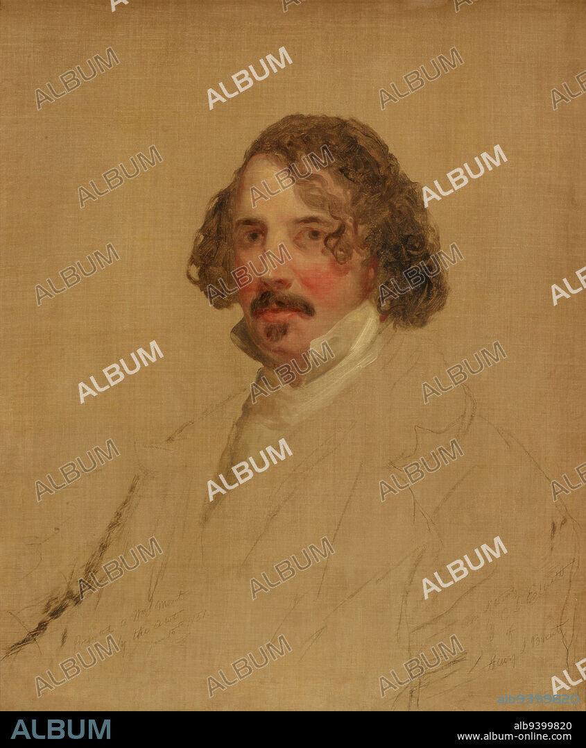 Unfinished Portrait of Henry J. Brent, 1811-1850, c. 1850, Charles Loring Elliott, American, 1812 - 1868, 30 x 25 in. (76.2 x 63.5 cm) (canvas)37 3/4 x 32 3/4 x 3 3/8 in. (95.89 x 83.19 x 8.5 cm) (outer frame), Oil on canvas, United States, 19th century, Conservation of this picture was made possible by a generous contribution from Douglas and Mary Olson through the Art Champions program.