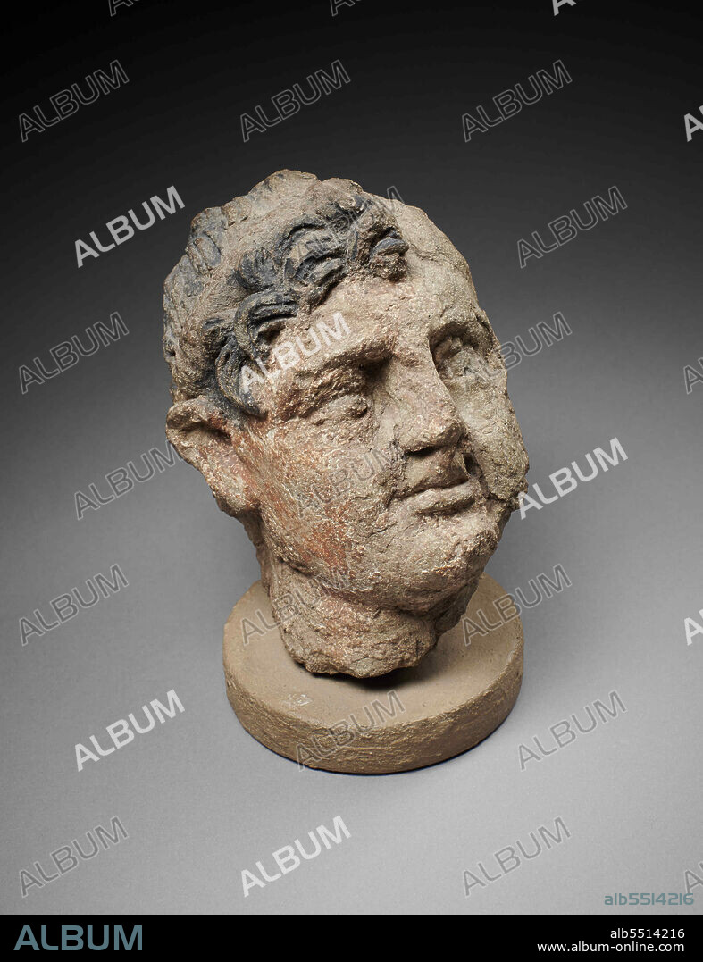 CENTRAL ASIAN ART. Head of a Greco-Bactrian ruler. From the Oxus Temple, Takht-i Sangin.