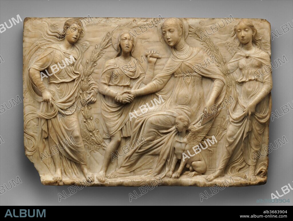 Saint Bridget of Sweden Receiving the Rule of Her Order. Artist: Agostino d'Antonio di Duccio (Italian, 1418-after 1481). Culture: Italian, Perugia. Dimensions: Overall (confirmed): 16 3/4 × 25 1/8 × 2 3/4 in., 57 lb. (42.5 × 63.8 × 7 cm, 25.9 kg). Date: 1459.
When this relief was exhibited in Paris in 1878, the German scholar Wilhelm von Bode attributed it to Agostino di Duccio.[1] His identification was accepted by all major scholars; the subject, on the other hand, puzzled many.[2] Eugène Piot referred to it as a scene from the life of Saint Catherine, and he was followed by Émile Bertaux, who connected it with the Mystical Marriage of Saint Catherine, but with considerable hesitation.[3] Others, such as Enrico Brunelli, who doubted the relief's authenticity, recognized in it the Virgin Taking Leave of Her Son before the Passion.[4] Bode called it The Return of Christ from the Temple, and his interpretation was followed into the 1960s, when John Shearman identified the subject as Christ Returning to the Virgin from the Dispute in the Temple.[5]
A document that would confirm what is now accepted as the true subject of the relief had already been published in 1875 by Adamo Rossi, but the connection between the document and the relief was not drawn for many years. Rossi transcribed an account of an altar in the church of San Domenico in Perugia that had a relief representing an episode in the life of Saint Bridget.[6] In 1961, without knowledge of the Museum's relief, Francesco Santi published a reconstruction of the altar in the church,[7] and since he described the altar as in terracotta, curators at the Metropolitan decided that the Museum's marble relief could not have been part of the ensemble.[8]
Finally, in 1995, Paola Mercurelli Salari systematically reviewed known documents and published additional ones that convincingly answer long-standing questions surrounding the relief. The story that emerged is as follows. On January 10, 1459, the heirs of Lorenzo di Giovanni di Petruccio, including his sister Brigida, signed a notarized document commissioning Agostino di Duccio to execute an altar that would be dedicated to Saint Bridget.[9] With the exception of the predella, the altar was completed and accepted nine months later, and at that time Agostino di Duccio was paid an additional ten florins specifically for the predella.[10] This must mean, Mercurelli Salari points out, that Agostino was paid a bonus to create a better relief for the predella, that is to say, in marble. She further notes that the Museum's scene can be interpreted as the moment in the life of Saint Bridget, as related in her Revelations, when Christ brought her the rule of her new order: "Rule of the Holy Savior which has been given divinely from the mouth of Jesus Christ to his devoted spouse Saint Bridget of the Kingdom of Sweden."[11] In the relief, the second figure from the left must be the young Christ, to whom, as a nun, Saint Bridget was mystically married. He carries a rolled document in one hand, representing the Bridgettine rule, while the sibylline saint, garbed in the veil and mantle of her order, holds his other hand. Only twenty-three years after the relief was installed, Piergentile di Lorenzo de' Belli stated that his Aunt Brigida had bequeathed 300 florins to renovate the family chapel in San Domenico. The altar was dismantled, and the remnants were left to the friars of the church to be remounted in an altar dedicated to the Rosary.[12]
The Museum has long accepted Mercurelli Salari's identification of the scene on their relief, which was rarely represented in fifteenth-century sculpture. The highborn widow Bridget Gudmarsson (ca. 1303-1373) founded the Order of the Holy Savior in Sweden in 1346 and moved to Rome, where she lived from 1349 until her death, to seek confirmation of her order, which was duly granted by Pope Urban V. Revered for her good works and visions, she was canonized in 1391. Clearly she was admired by the di Petruccio family, who named a child after her and created an altar in her honor.
After carving marble reliefs for the interior of the Tempio Malatesta in Rimini, between 1449 and 1456, Agostino d'Antonio di Duccio moved to Perugia, where his first important commission was for the facade of the Oratorio of San Bernardino. The gothicizing line and highly decorative patterning evident in his Rimini sculptures still governed the style of the angels flying on either side of the San Bernardino door and the image of the saint above. His figure of Patience on the facade holds bunched pleats of drapery with one hand, just as do the figures in the Saint Bridget relief.[13] The wreath supported by angels that creates the sacred space for Saint Bridget and the young Christ, a device seen on medieval ivories, is a sign of Agostino's interest in Gothic forms. The hallmarks of his style--heavily lidded eyes, decoratively swirling hair and drapery--are unmistakable. Flattened forms, such as the saint's body splayed across the surface of the marble relief and her angular arms, are more consistent with Agostino's work in the 1450s (for example, the relief figure of Saint Bernardino in the center of the facade of the Oratorio di San Bernardino, Perugia of 1457-61) than they are with the more substantial figures of his Virgin and Child with Angels in the Musée du Louvre, Paris, of about 1463, or his Virgin and Child in the National Gallery of Art, Washington, D.C., of a decade later.[14] A recent biographer of Agostino, Pier Giorgio Pasini, dated the Museum's relief to the sculptor's last years, after he returned to Perugia in 1473, but judging from its style--and taking into account the documentary evidence described above--it must have been executed much earlier.[15] Behind the figures, cosmic forces--the sun, the moon, a wind god--as well as the towers of a townscape, perhaps Perugia, set the stage for this saint who brought her intense spirituality to communities from the Baltic to the Mediterranean.
[Ian Wardropper. European Sculpture, 1400-1900, in the Metropolitan Museum of Art. New York, 2011, no. 3, pp. 16-19.]
Footnotes:
[1] Wilhelm von Bode. "L'Exposition Rétrospective au Trocadéro." Revue archéologique, n.s., 37 (February 1879), pp. 94-103. [Originally published in Zeitschrift für bildende Kunst, August 29 and September 5, 1878.], p. 101.
[2] Wilhelm R. Valentiner. "Renaissance Sculptures." MMAB 9, no. 6 (June 1914), pp. 142-45; John Pope-Hennessy. Italian Renaissance Sculpture. Vol. 2 of An Introduction to Italian Sculpture. London, 1958, p. 325.
[3] Eugène Piot. "La Sculpture à l'Exposition Rétrospective du Trocadéro." In L'art ancient à l'exposition de 1878, edited by Louis Gonse, pp. 130-88. Paris, 1879, p.142; Émile Bertaux. "Trois Chefs-d'oeuvre italiens de la collection Aynard." Revue de l'art ancient et modern 19 (February 1906), pp. 81-96, p. 93.
[4] Enrico Brunelli. "Ancora del bassorilievo attribuito ad Agostino di Duccio nella collezione Aynard." L'arte 9 (1906), pp. 454-55; Carlo Gamba. "Agostino di Duccio." In Enciclopaedia italiana, vol. 1, pp. 928-30. Rome, 1929., p. 930.
[5] John Shearman. Andrea del Sarto. 2 vols. Oxford, 1965, vol. 1, p. 48, n. 2. Shearman noted that the sphinx at the feet of the woman in the chair, whom he identified as the Virgin, probably characterized her as Sedes Sapientiae (Seat of Wisdom), an idea that Agostino would have borrowed from Donatello's Virgin and Child Enthroned (1446-50, high altar of the church of San Antonio, Padua).
[6] Adamo Rossi. "Prospetto cronologico della vita e delle opere di Agostino d'Antonio, scultore fiorentino con la storia e i documenti di quelle da lui fatte a Perugia." Pt. 2, "Altare di S. Lorenzo in S. Domenico." Giornale di erudizione artistica 4 (1875), pp. 76-83. See also Anna Zanoli. Perugia: Oratorio di San Bernardino. Tesori d'arte Cristiana, vol. 4, no. 67. Bologna, 1967.
[7] Francesco Santi. "L'altare di Agostino di Duccio in S. Domenico di Perugia." Bolletino d'arte, ser. 4, 46 (1961), pp. 162-73.
[8] Notes in the curatorial files of the Department of European Sculpture and Decorative Arts, Metropolitan Museum.
[9] Adamo Rossi. "Prospetto cronologico della vita e delle opere di Agostino d'Antonio, scultore fiorentino con la storia e i documenti di quelle da lui fatte a Perugia." Pt. 2, "Altare di S. Lorenzo in S. Domenico." Giornale di erudizione artistica 4 (1875), pp. 76-83, pp. 76-77, publishing records in the Archivio di Stato, Perugia, Notarile, Tobaldo di Paolo, protocollo, no. 153, c. 119v. See also Paola Mercurelli Salari. "L'altare di Agostino di Duccio in San Domenico a Perugia: Una proposta di integrazione." Commentari d'arte 1, no. 2 (September-December 1995), pp. 41-46, pp. 41-42, 44, n. 4.
[10] Annibale Mariotti. Lettere pittoriche perugine; o, Sia ragguaglio di alcune memorie istoriche risguardanti le arti del disegno in Perugia al Signor Baldassare Orsini... Perugia, 1788. [Reprint ed., Bologna, 1976.], pp. 98-99, and n.4.
11. "Regula Sanctis Salvatoris data divinitus ab ore Jesu Christi devotae Sponsae Sanctae Brigittae de Regno Svetiae"; quoted in Igino Cecchetti. "Brigida di Svezia. II. La vita." In Bibliotheca Sanctorum, vol. 3, cols. 439-504. Rome, 1963, col. 470. See also Saint Bridget of Sweden, Saint Bride and Her Book: Birgitta of Sweden's Revelations. Edited by Julia Bolton Holloway. New ed. Library of Medieval Women. Woodbridge, Suffolk, 2000.
12. Mercurelli Salari 1995, p. 42.
13. See Gustavo Cuccini. Agostino di Duccio: Itinerari di un esilio. Perugia, 1990, fig. 31.
14. Louis Courajod. "La Madone d'Auvillers." Gazette des beaux-arts, 3rd ser., 8, no. 2 (August 1, 1892), pp. 129-37, p. 133, relates the two angels flanking the Madonna in the Louvre relief to those in the New York relief, but they are quite different in style.
15. Pier Giorgio Pasini. "Agostino (di Antonio) di Duccio." In The Dictionary of Art, edited by Jane Turner, vol. 1, pp. 455-57. New York, 1996 , p. 456.