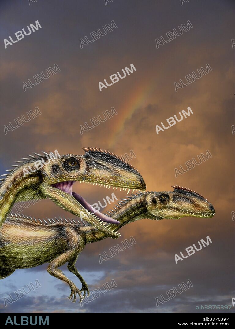 Zupaysaurus rougieri, a theropod dinosaur of the Early Jurassic Period.