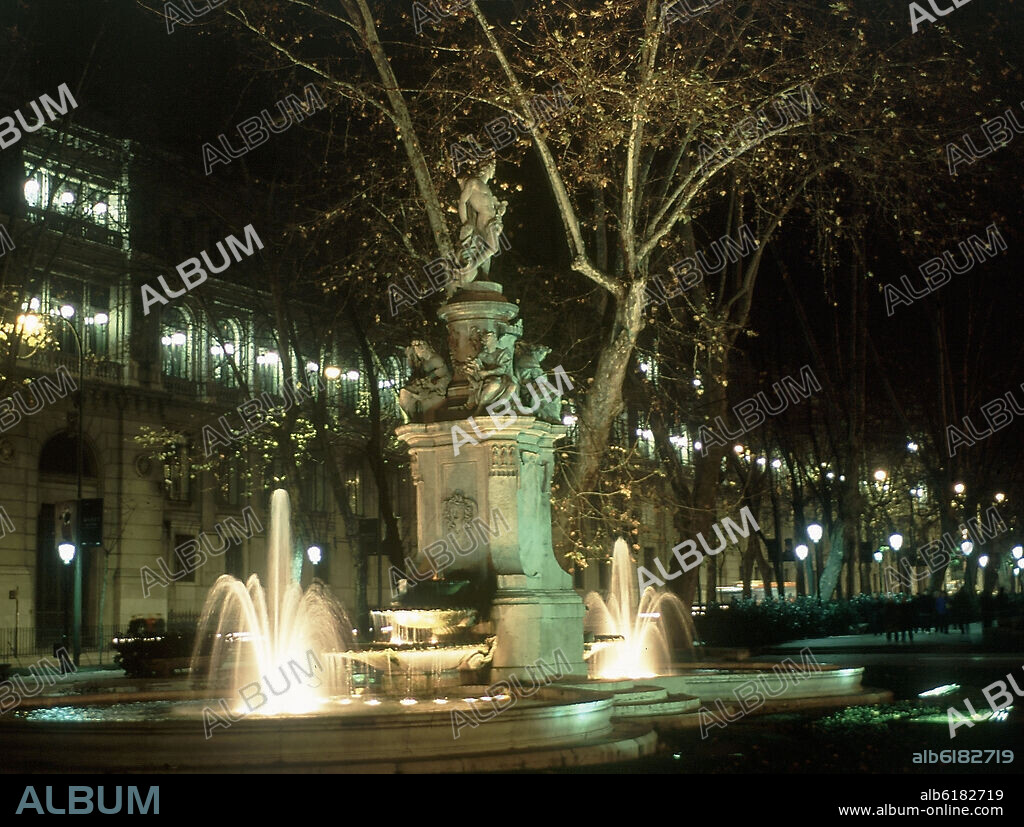 VENTURA RODRIGUEZ (1717-1785). FUENTE DE APOLO O DE LAS CUATRO ESTACIONES REALIZADA ENTRE 1781 Y 1802.