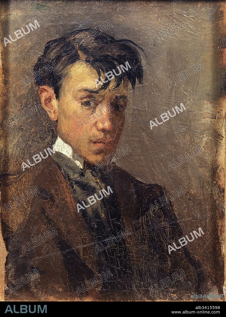 Pablo Picasso / 'Autorretrato', 1896, Óleo sobre tela, 32,7 x 23,6 cm., MPB 110.076.