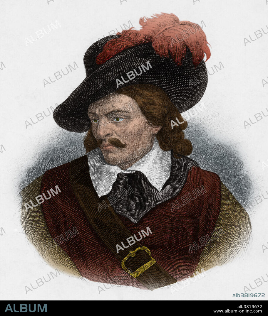 Oliver Cromwell (1599-1658), English political leader and military commander, who was instrumental in the English Civil War (1642-1651) and became head of state as Lord Protector of the Realm from 1653 until his death in 1658. The monarchy was restored two years later.