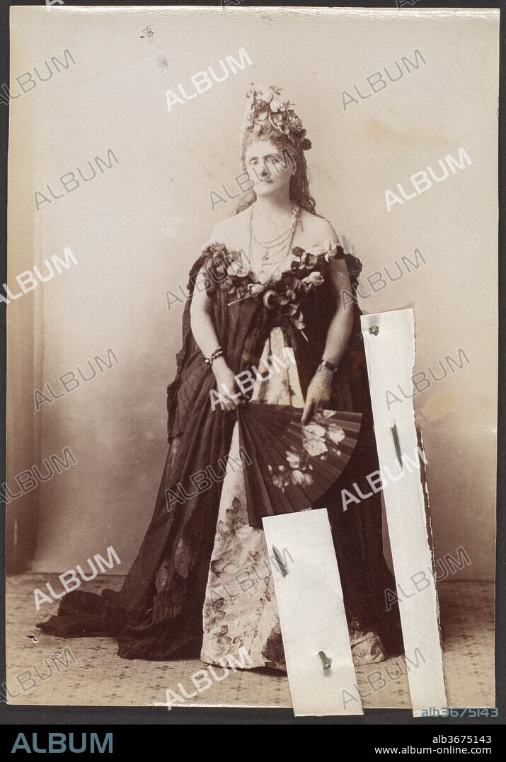 [Countess de Castiglione]. Artist: Pierre-Louis Pierson (French, 1822-1913). Dimensions: Approximately 14.3 x 9.9 cm (5 5/8 x 3 7/8 in.). Person in Photograph: Countess Virginia Oldoini Verasis di Castiglione (1835-1899). Date: 1895.