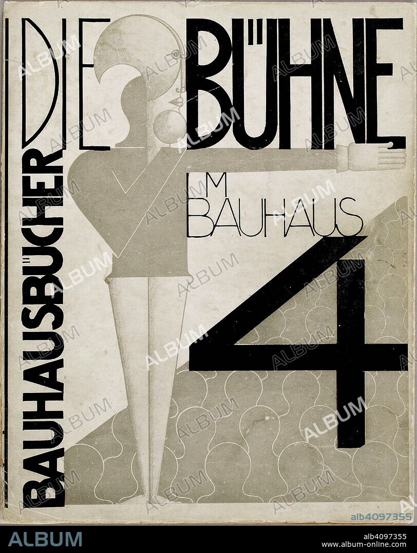 OSKAR SCHLEMMER. Cover design "The stage at the Bauhaus" (Die Bühne im Bauhaus).