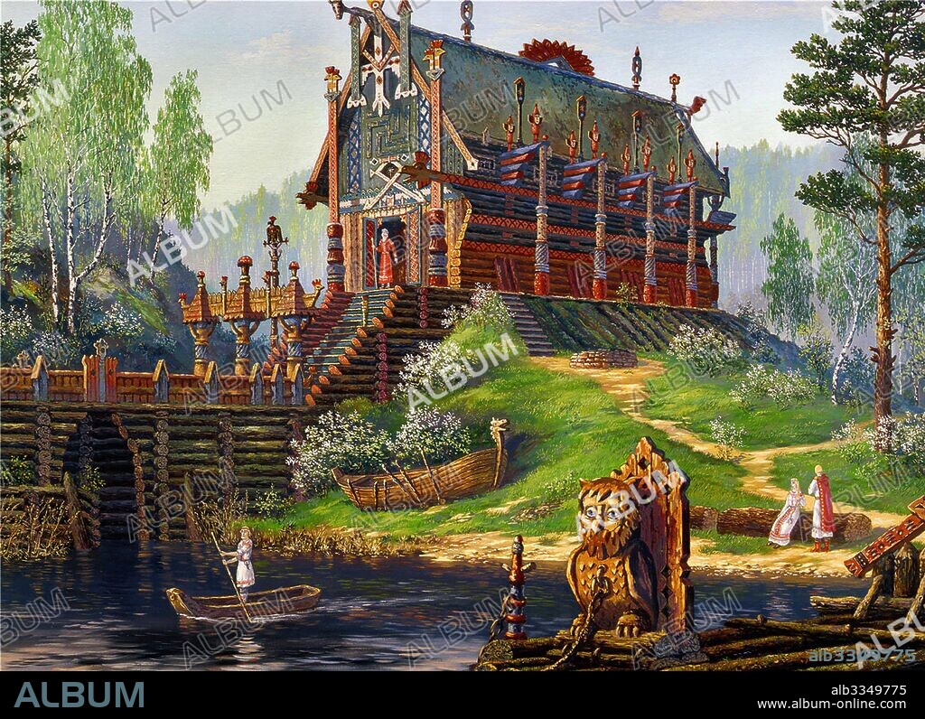 VSEVOLOD BORISOVICH IVANOV. The Temple of Svantevit, God of Spring.