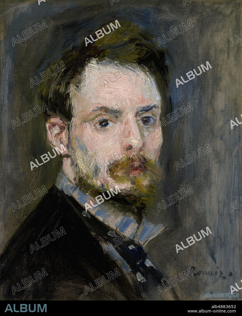 Pierre-Auguste Renoir, French, 18411919, Self-Portrait, c. 1875, Oil on canvas, 15 3/8 x 12 7/16 in. (39.1 x 31.6 cm).