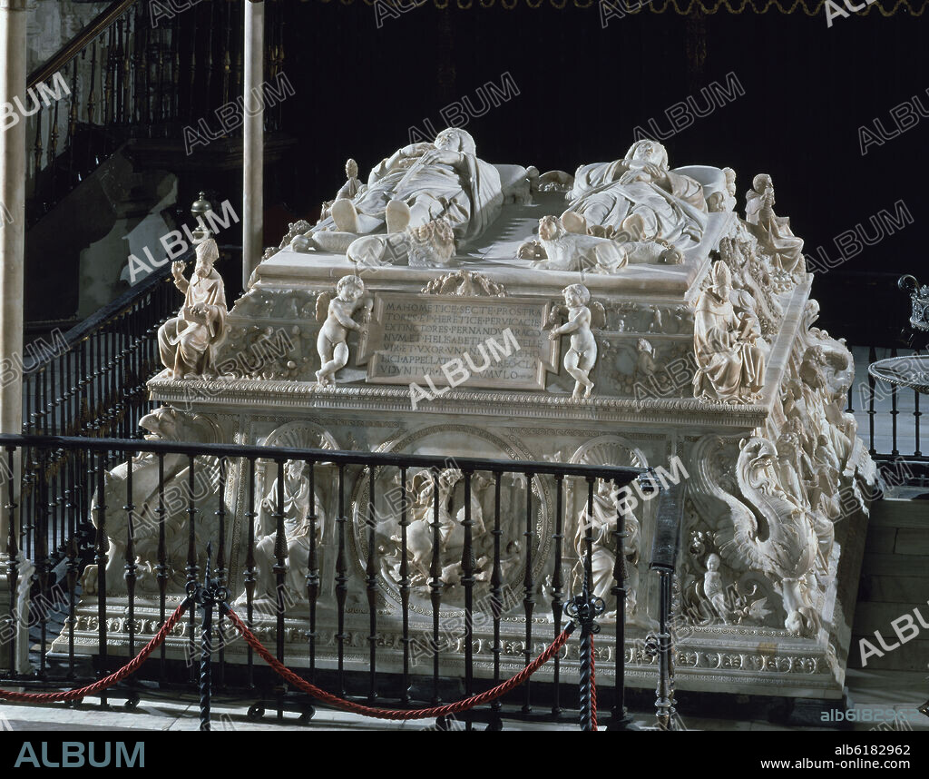 DOMENICO FANCELLI. MAUSOLEO REAL- SEPULCRO DE LOS REYES CATOLICOS - 1517 - ESCULTURA RENACENTISTA.