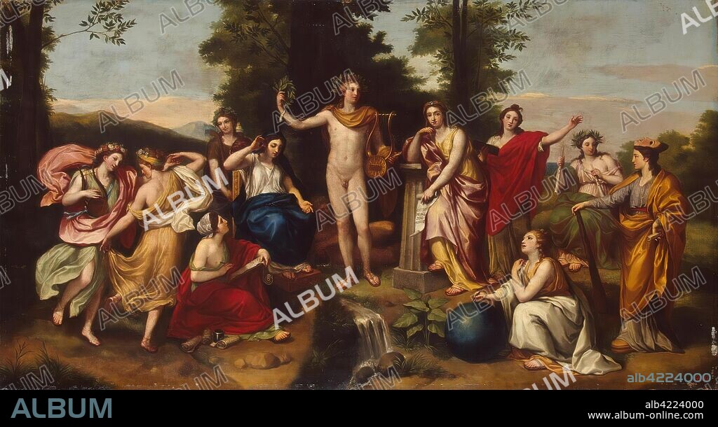 ANTON RAPHAEL MENGS. 'Parnassus'. Germany, 1750s - 1760s. Dimensions: 55x101 cm.