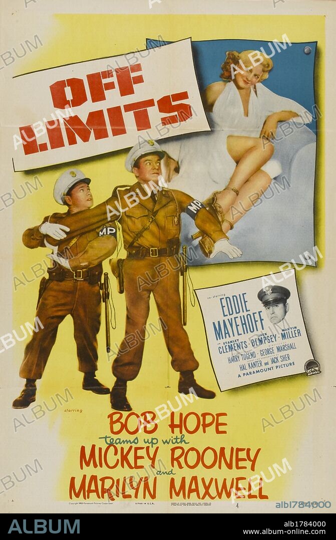 Poster of OFF LIMITS, 1953, directed by GEORGE MARSHALL. Copyright PARAMOUNT PICTURES.