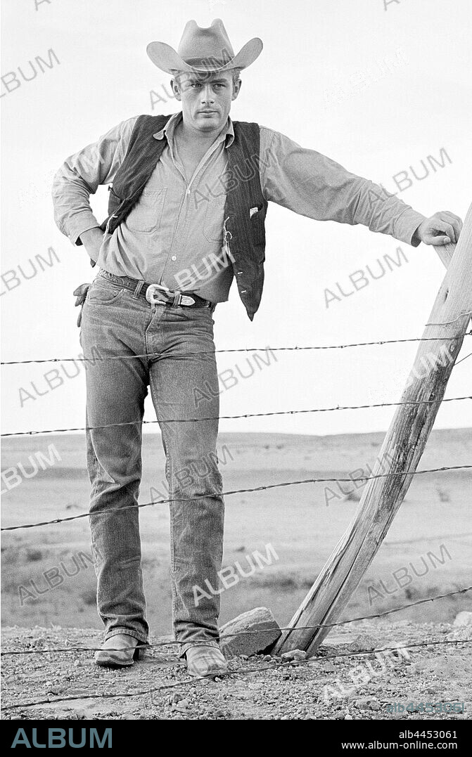 JAMES DEAN en GIGANTE, 1956 (GIANT), dirigida por GEORGE STEVENS. Copyright WARNER BROTHERS.