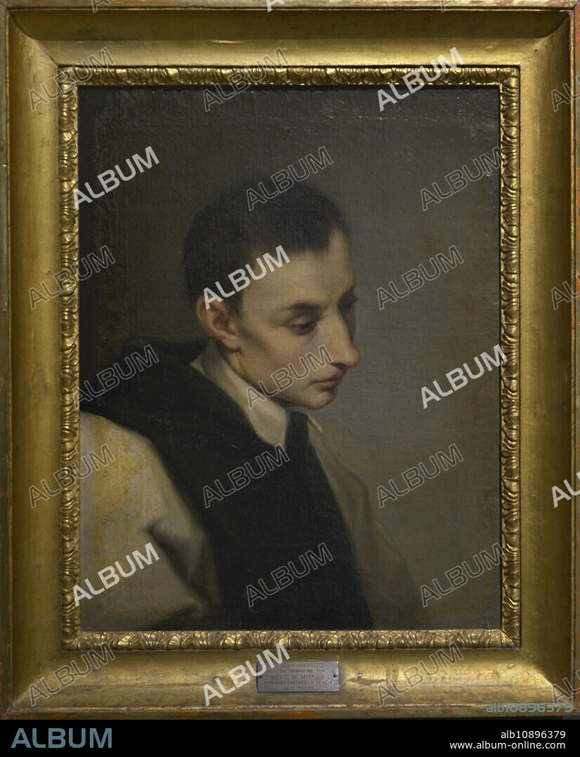 IGNAZIO STERN (1680-1748). AUSTRIAN PAINTER.. Ignazio Stern (1680-1748). Pintor austríaco. Retrato de dominico, 1700-1748. Representa al sacerdote Bernardo Castagoli di Génova. Oleo sobre lienzo. Museo Civico Ala Ponzone. Cremona. Italia.