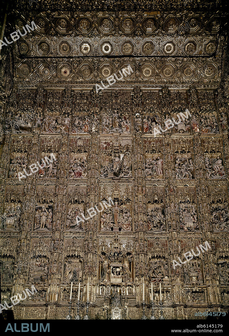 PEDRO DANCART O PIERRE DANCART-ESCULTOR SIGLO XV. RETABLO MAYOR DE LA CATEDRAL DE SEVILLA CONSTRUIDO ENTRE 1482 Y 1564.