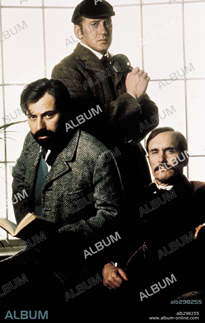 ALAN ARKIN, NICOL WILLIAMSON and ROBERT DUVALL in THE SEVEN-PER-CENT SOLUTION, 1976, directed by HERBERT ROSS. Copyright UNIVERSAL PICTURES.