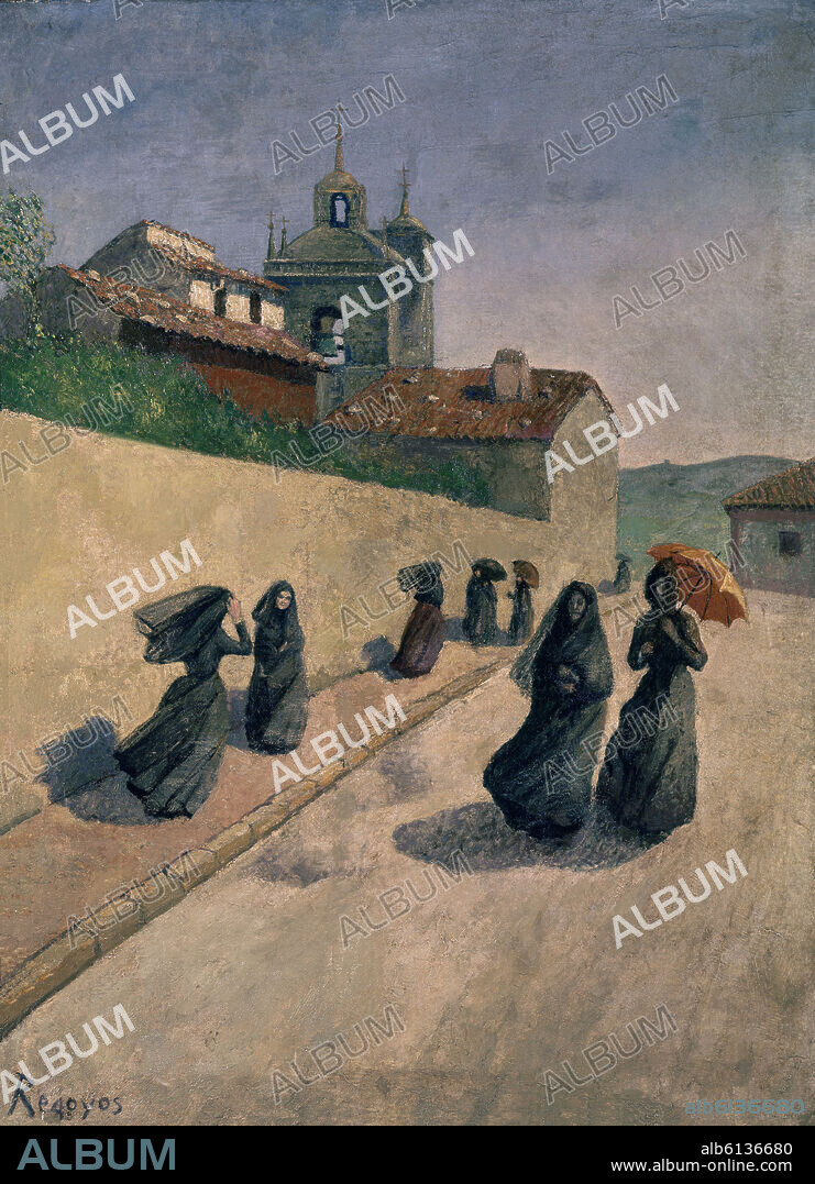DARIO DE REGOYOS VALDES. VIENTO SUR, IRUN - 1885 - O/L - 120x90 cm.