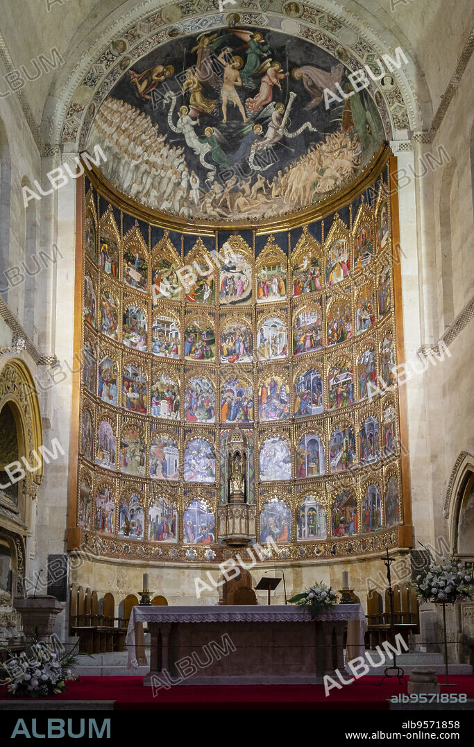 Retablo de la Catedral Vieja, Catedral de la Asunción de la Virgen, catedral vieja, Salamanca, comunidad autónoma de Castilla y León, Spain.