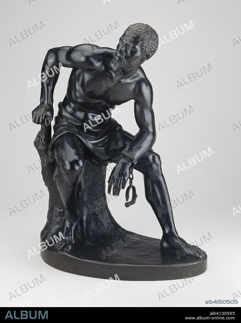 The Freedman. John Quincy Adams Ward; American, 1830-1910. Date: 1863. Dimensions: 49.9 × 40 × 23.9 cm (19 5/8 × 15 3/4 × 9 3/8 in.). Bronze. Origin: United States.