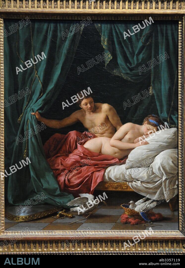 LOUIS-JEAN-FRANÇOIS LAGRENEE. Mars and Venus (Allegory of Peace).