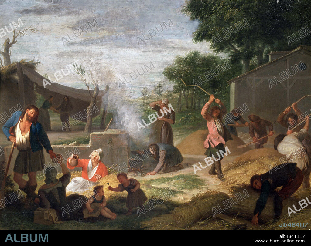 Michel-Ange Houasse. PINTOR FRANCES . 1680 - 1730. " LA ERA " , OLEO. PATRIMONIO NACIONAL.