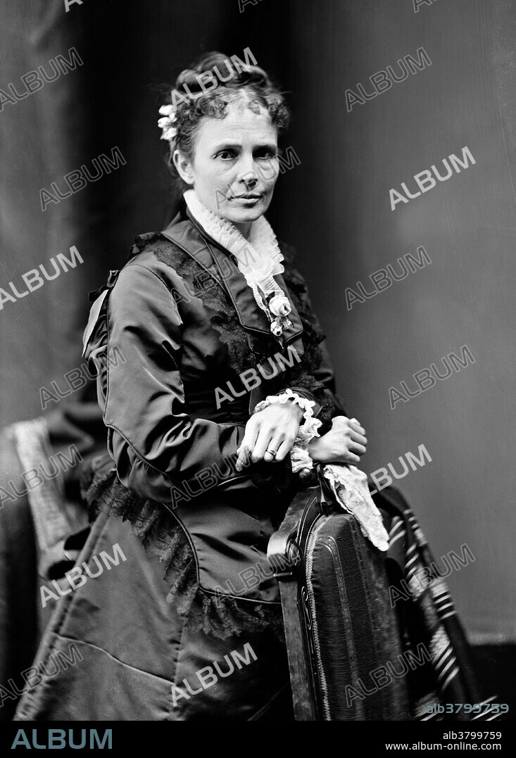 Lucretia Rudolph Garfield (April 19, 1832 - March 14, 1918), wife of President Garfield, was First Lady of the United States in 1881. They met in 1849 when they were classmates at Geauga Seminary in Ohio. She was somewhat plain in appearance, but Garfield was attracted to her keen intellect and appetite for knowledge. They married in 1858. His service in the Union Army from 1861 to 1863 kept them apart. But after his first winter in Washington as a freshman Representative, the family was reunited. In Washington, D.C. they shared intellectual interests with congenial friends. They read together, made social calls, and dined with each other, they were as nearly inseparable as his career permitted. Garfield's election to the presidency brought a cheerful family to the White House in 1881. Though she was not particularly interested in a First Lady's social duties, she was deeply conscientious and her genuine hospitality made her dinners and twice weekly receptions enjoyable. She contracted malaria and was convalescing, when her husband was shot by Charles Guiteau. During the three months that the President fought for his life, her grief and devotion won the respect and sympathy of the country. After his death and funeral, the bereaved family went home to their farm in northern Ohio. She lived comfortably on a $350,000 trust fund raised for her and the Garfield children by financier Cyrus W. Field. She died in 1918 at the age of 85.