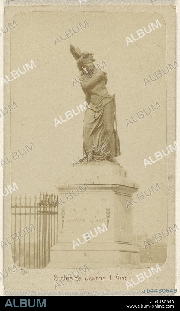 Statue de Jeanne d'Arc., Richou (French, active Orléans, France 1850s - 1860s), about 1868, Albumen silver print.
