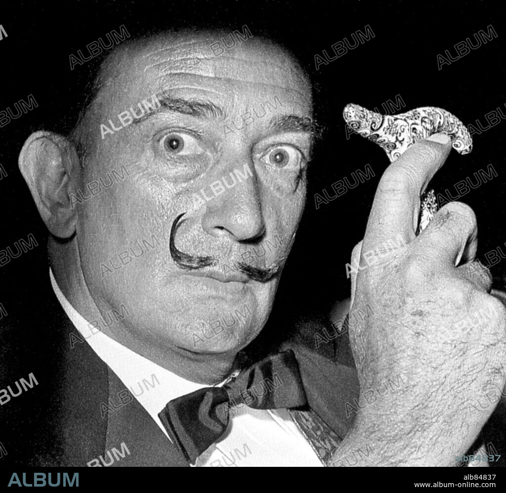 El pintor nacido en Figueres (Cataluña), Salvador Dalí. Fotografía de 1962.
