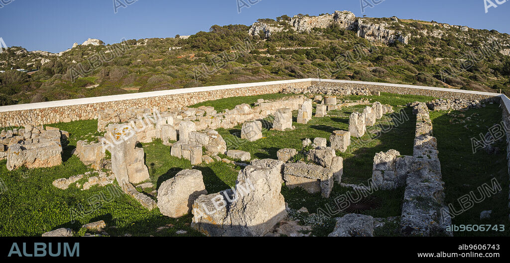 Early Christian basilica of Son Bou, 5th century, Son Bou beach, Alayor,Menorca, Balearic Islands, Spain.