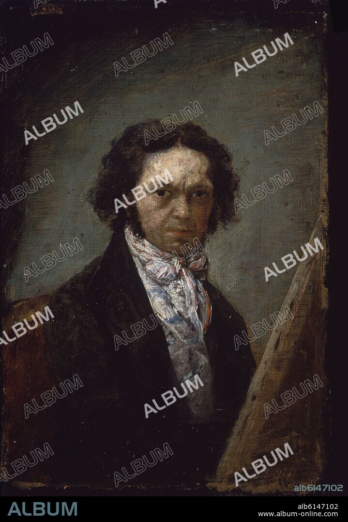 FRANCISCO GOYA Y LUCIENTES DE (1746-1828). AUTORRETRATO - HACIA 1795/97 - 20X14 CM.