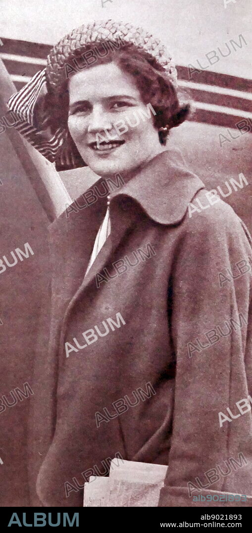 Photograph of Mary Soames (1922-2014) the youngest child of Sir Winston Churchill, and wife of Christopher Soames. Dated 20th Century.
