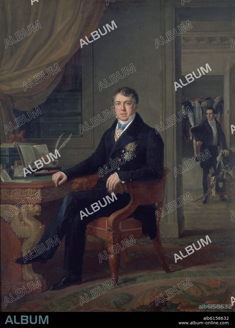 FRANCISCO LACOMA Y FONTANET (1778-1849). ALEJANDRO AGUADO (1784-1842) MARQUES DE LAS MARISMAS Y VIZCONDE DE MONTERRICO - 1832 - OLEO/LIENZO - 210x160 cm.