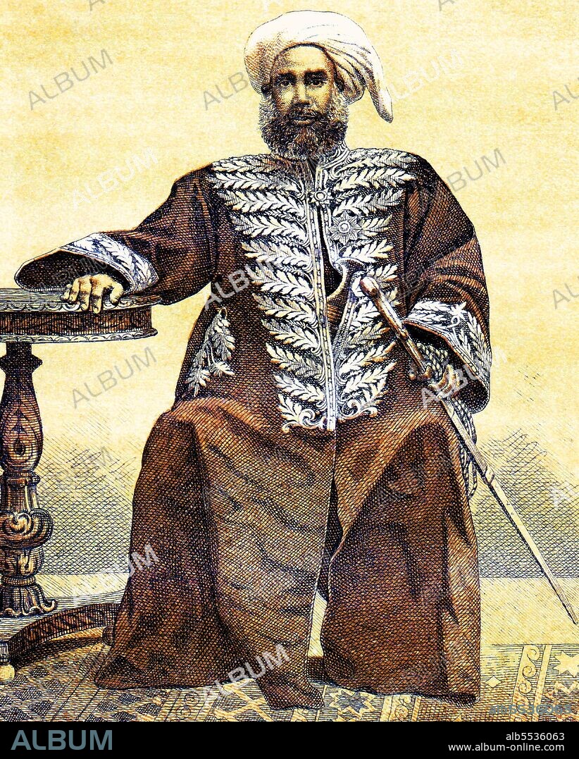 Habib Abdurrahman al-Zahir was a Yemeni Arab from the Hadramaut region who served as Vizir to Sultan Alauddin Ibrahim Mansur Syah of Aceh (r. 1857-1870). Following the death of the latter, Az-Zahir served for a time as de facto regent before travelling to Istanbul to seek Ottoman Turkish support for Aceh against the Dutch. The Turks, however, only promised moral support, and al-Zahir returned to Aceh where he assumed a new role as a military commander against the Dutch in the service of Sultan Alauddin Muhammad Da'ud Syah II (r. 1875-1903). In 1878 the Sultan (though by no means all the Acehnese forces) submitted to the Dutch under Major General Karel van der Heijden. Al-Zahir was granted a Dutch monthly pension of 1000 dollars (2,500 guilders) for life. In exchange for a promise of no further interference in Aceh, al-Zahir was exiled to Arabia together with his wives at Dutch expense.He died, probably at Mecca, in 1896.
