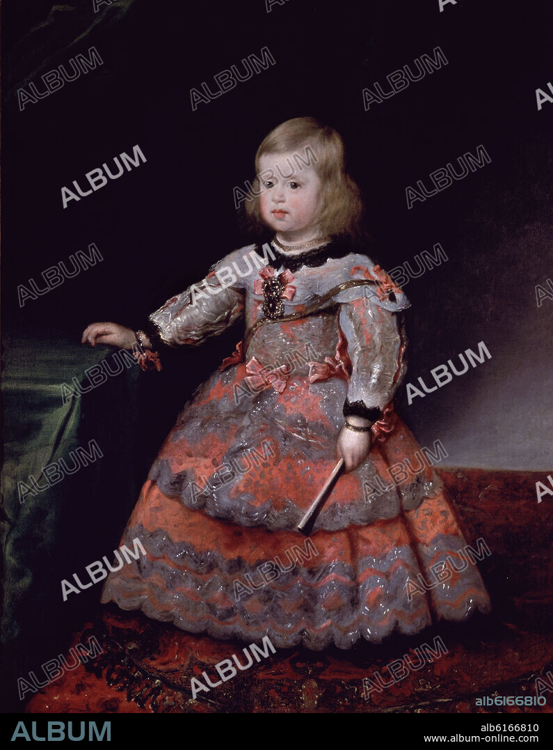 DIEGO VELAZQUEZ (1599-1660). INFANTA MARGARITA DE AUSTRIA - NIÑA (HIJA DE FELIPE IV) - SIGLO XVII - BARROCO ESPAÑOL -.