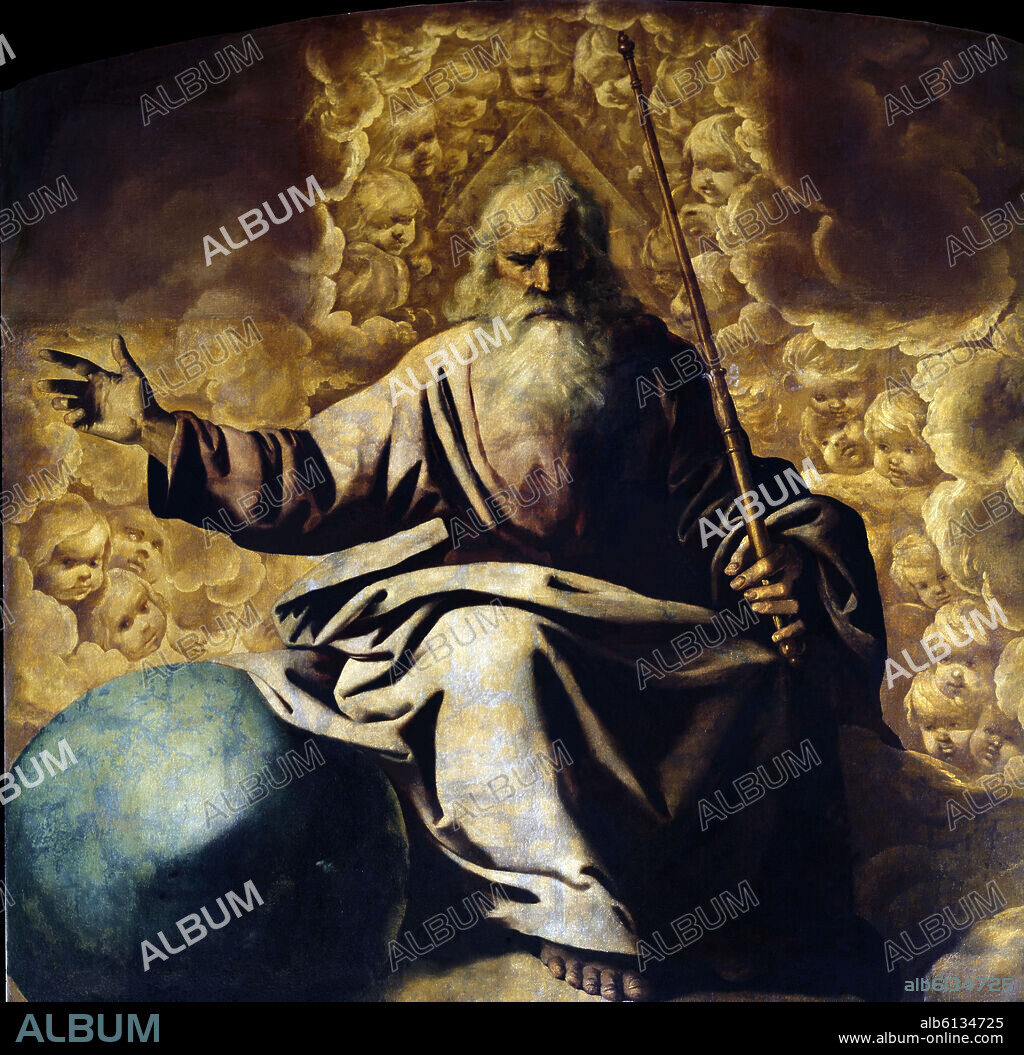 FRANCISCO DE ZURBARAN. EL PADRE ETERNO - SIGLO XVII - BARROCO ESPAÑOL.