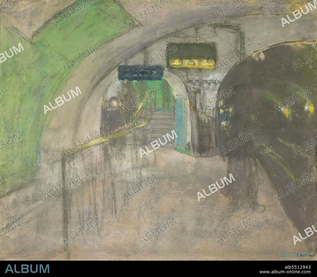EDOUARD VUILLARD. Le métro Station Villiers.