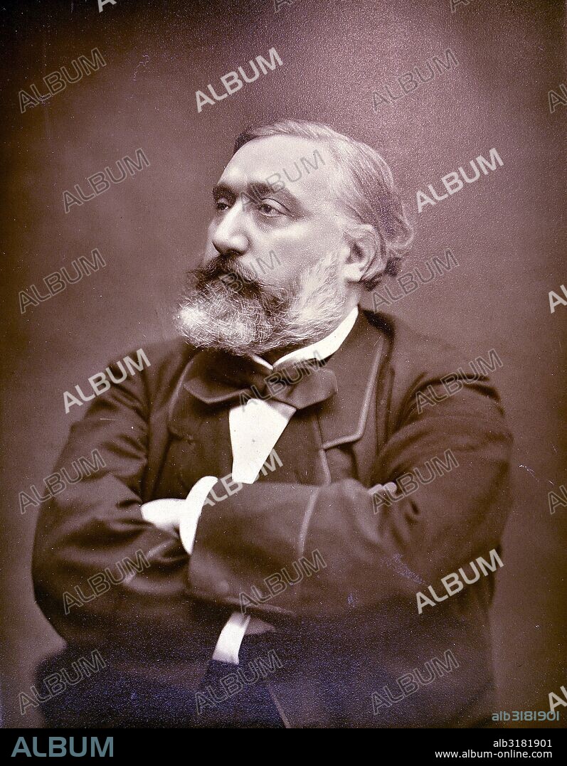 Retrato de León Michel Gambetta.
