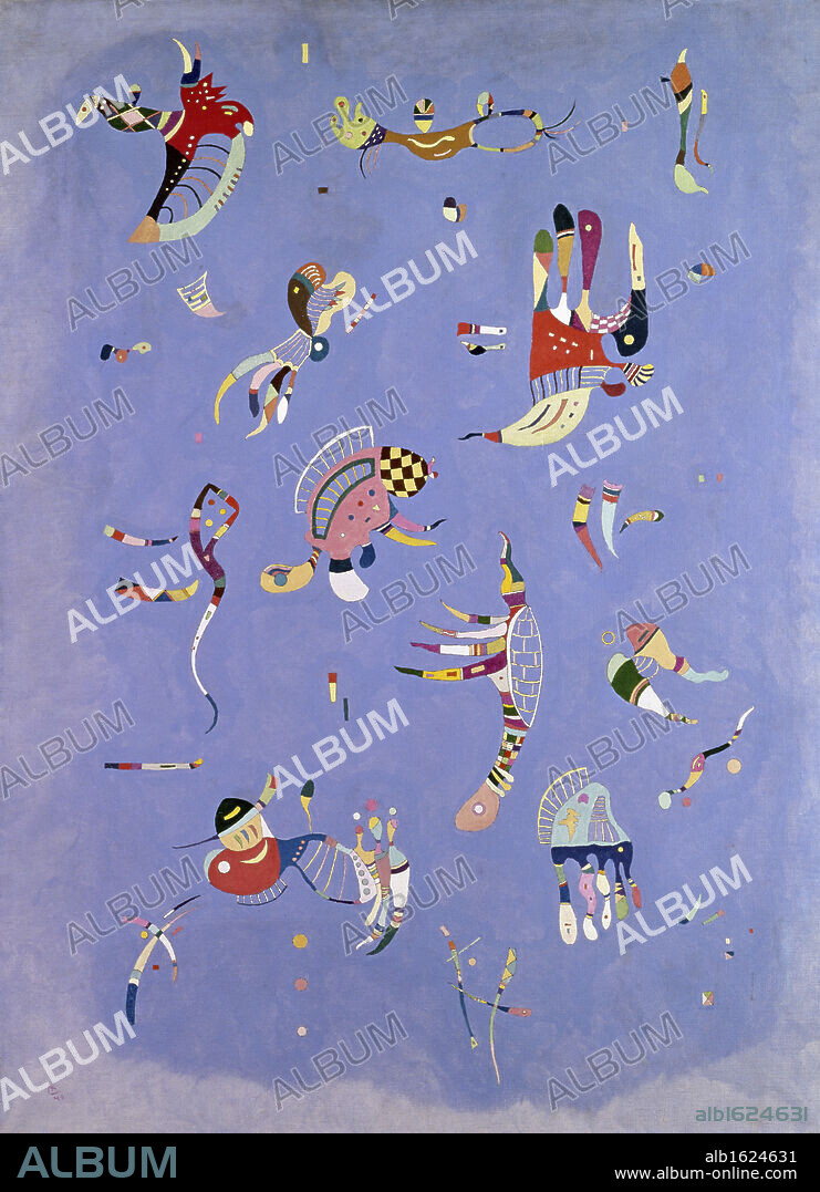 WASSILY KANDINSKY. Blue Sky by Vasily Kandinsky, 1940, 1866-1944, France, Paris, Musee National d'Art de Moderne.