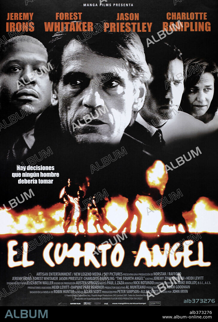 Poster of THE FOURTH ANGEL, 2001, directed by JOHN IRVIN. Copyright RAFFORD FILMS/SKY PICTURES/NEW LEGEND MEDIA/NORSTAR ENTERTAI.