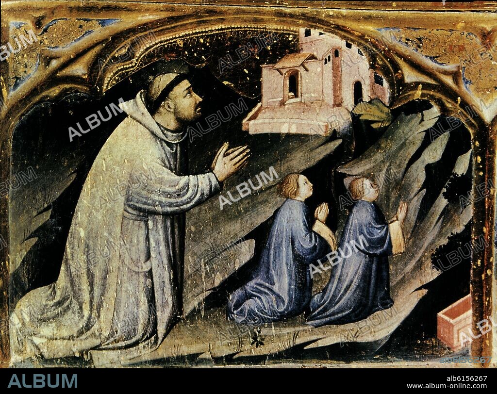 JAUME FERRER BASSA (1285-1348). FRAY BONIFACIO FERRER HERMANO DE SAN VICENTE RETABLO DE FRAY BONIFACIO FERRER -1396-1398 - PROCEDENTE DE LA CARTUJA DE PORTACELI.
