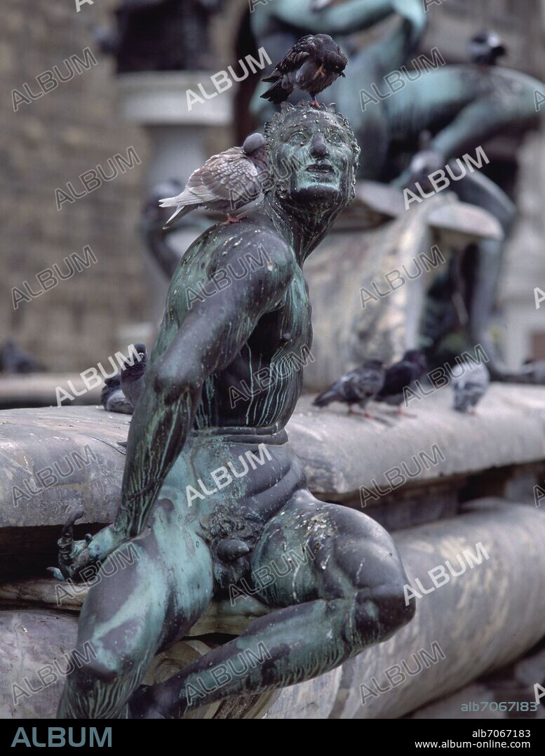 BARTOLOMEO AMMANNATI (1511-1592). FAUNO - DETALLE DE LA FUENTE DE NEPTUNO - 1575 - MANIERISMO ITALIANO - ESCULTURA EN BRONCE.