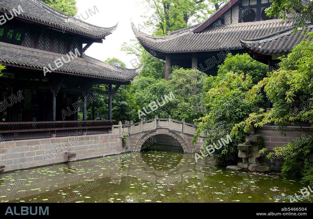 Wuhou Ci (Wuhou Ancestral or Memorial Hall) is dedicated to Zhuge Liang, hero of the classic 'The Romance of the Three Kingdoms' and his emperor, Liu Bei. Zhuge Liang (181–234) was a chancellor of Shu Han during the Three Kingdoms period of Chinese history. He is often recognised as the greatest and most accomplished strategist of his era. Chengdu, known formerly as Chengtu, is the capital of Sichuan province in Southwest China. In the early 4th century BC, the 9th Kaiming king of the ancient Shu moved his capital to the city's current location from today's nearby Pixian.