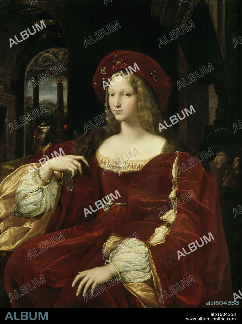 Portrait of Joanna of Aragon   1518   Raphael (1483-1520/Italian)  Musee du Louvre, Paris.