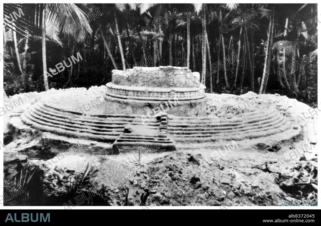 Buddhism in the Maldives was the predominant religion at least until the 12th century CE. It is not clear how Buddhism was introduced into the islands although there are a number of competing theories. The predominant view is that it was introduced with the expansion of the Sinhalese people from neighboring Sri Lanka who are primarily Buddhist.<br/><br/>. In February 2012, a group of Islamic extremists forced their way into the National Museum in Male and attacked the museum's collection of pre-Islamic sculptures, destroying or severely damaging nearly the entire collection about thirty Hindu and Buddhist sculptures dating from the 6th to 12th centuries.<br/><br/>. Museum staff indicated that as the sculptures were made from very brittle coral or limestone it would be impossible to repair most of them, and only two or three pieces were in a repairable condition.