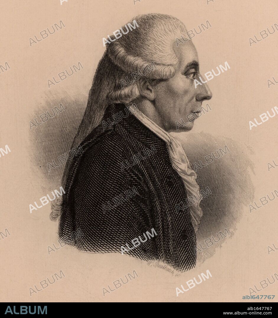 Jean Sylvain Bailly (1736-1793) French astronomer and politician. President of National Assembly Mayor of Paris 1789-90. Guillotined in French Revolution. Engraving 1895. (Photo by: Universal History Archive/UIG via Getty Images).