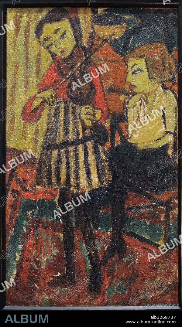 Erich Heckel (1883-1970). German painter. Violinist, 1912. National Gallery. Oslo. Norway.
