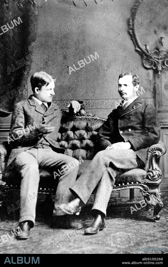George Bernard Shaw with John Thomas Gibbings, 1876. George Bernard Shaw (1856-1950) was an Irish playwright and winner of the Nobel Prize for Literature in 1925. The Genius of Shaw page 28.
